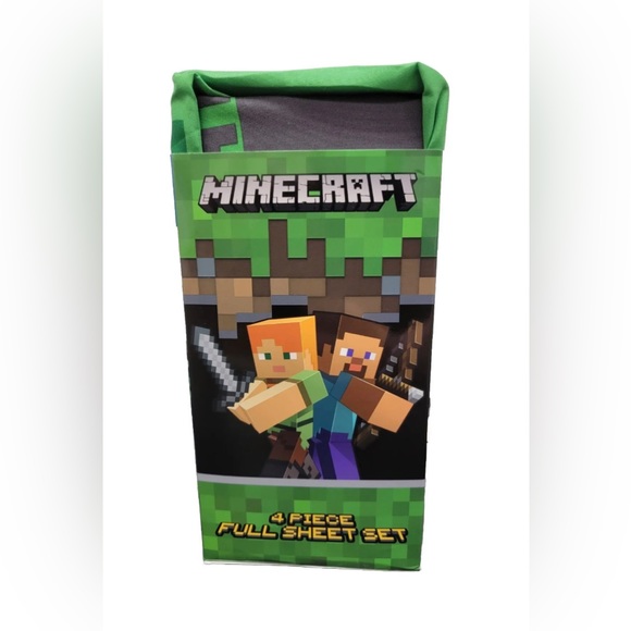 Minecraft 4 Piece Full Sheet Set New - Picture 1 of 2